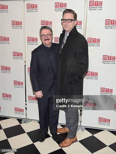 Actor Nathan Lane and Devlin Elliott attend the 2016 Manhattan Theatre Club's Fall Benefit at 583 Park Avenue on November 21, 2016 in New York City.