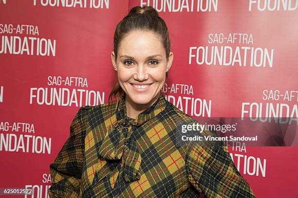 Actress Erinn Hayes attends SAG-AFTRA Foundation's Conversations with "Kevin Can Wait" at SAG-AFTRA Foundation Screening Room on November 21, 2016 in...