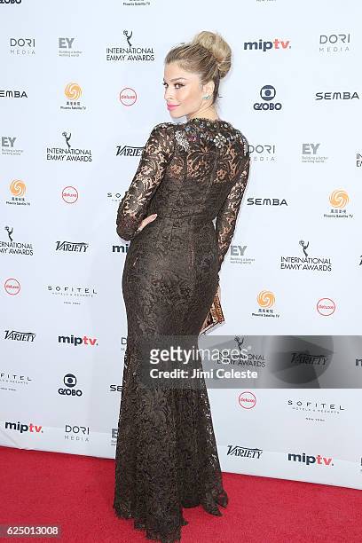 Acteress Grazi Massafera attends The 44th International Emmy Awards at New York Hilton on November 21, 2016 in New York City.