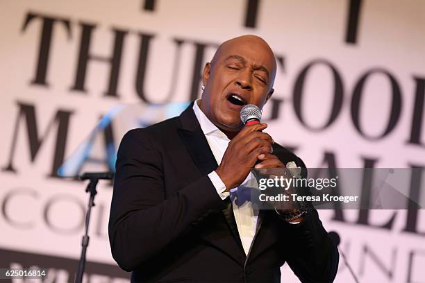 Peabo Bryson performs onstage during the Thurgood Marshall College Fund 28th Annual Awards Gala at Washington Hilton on November 21, 2016 in...