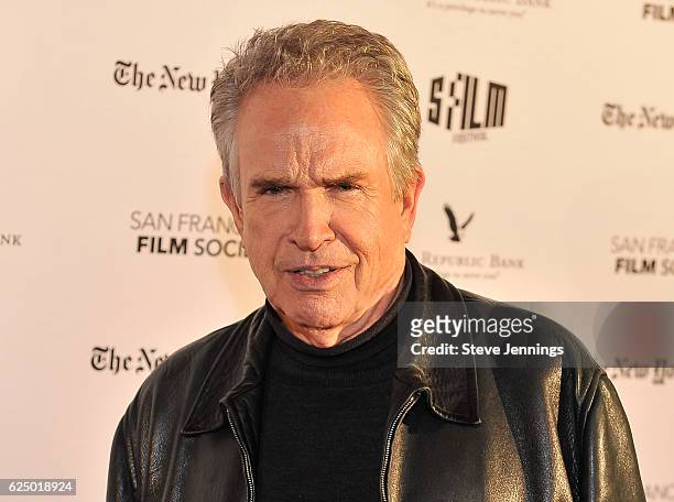 Actor, Director, Producer and Writer Warren Beatty arrives at the "Rules Don't Apply" Premiere at Castro Theatre on November 21, 2016 in San...