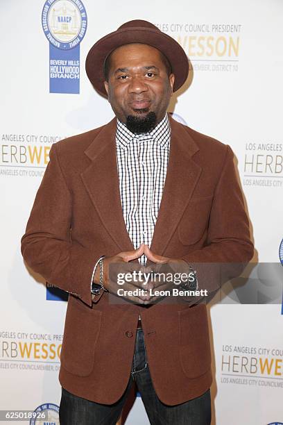 Actor David Wendell Boykins arrives at the 26th Annual NAACP Theatre Awards at Saban Theatre on November 21, 2016 in Beverly Hills, California.