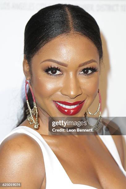 Actress Gabrielle Dennis arrives at the 26th Annual NAACP Theatre Awards at Saban Theatre on November 21, 2016 in Beverly Hills, California.