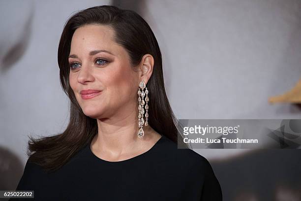 Marion Cotillard attends the UK Premiere of "Allied" at Odeon Leicester Square on November 21, 2016 in London, England.