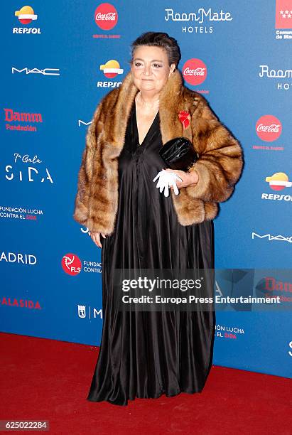 Elena Benarroch attends 'Gala Sida' 2016 at Cibeles Palace on November 21, 2016 in Madrid, Spain.