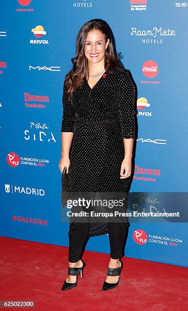 Begona Villacis attends 'Gala Sida' 2016 at Cibeles Palace on November 21, 2016 in Madrid, Spain.