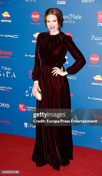 Vanesa Romero attends 'Gala Sida' 2016 at Cibeles Palace on November 21, 2016 in Madrid, Spain.