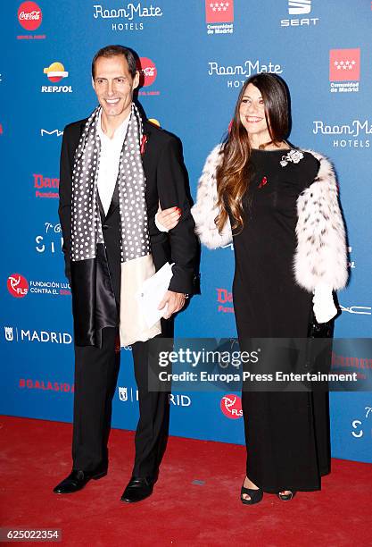 Manuel Bandera and wife Marisol attend 'Gala Sida' 2016 at Cibeles Palace on November 21, 2016 in Madrid, Spain.