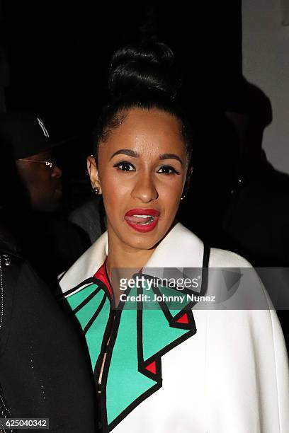 Recording artist Cardi B attends the "Love & Hip Hop" Special Screening at Sazon on November 21, 2016 in New York City.