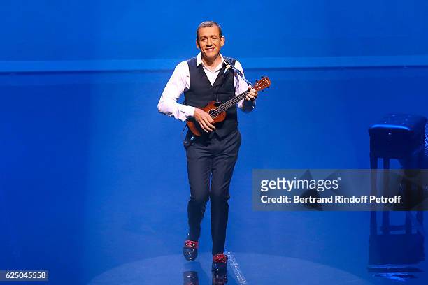 Humorist Dany Boon performs during his "Dany De Boon Des Hauts-De-France" Show at L'Olympia on November 11, 2016 in Paris, France.