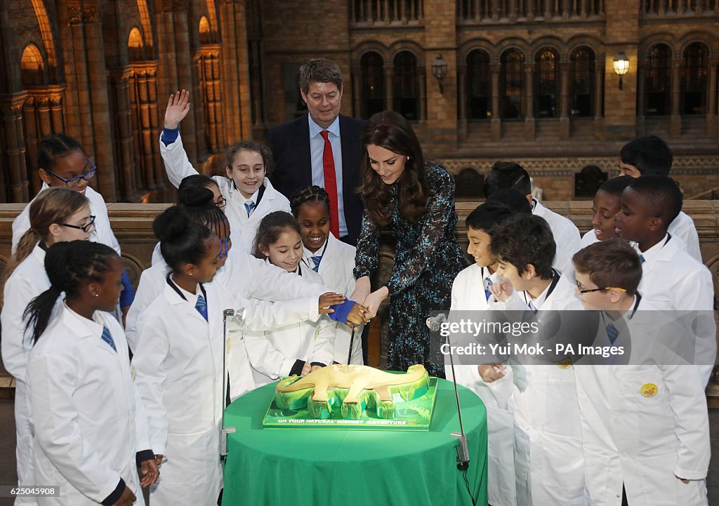 Royal visit to the Natural History Museum