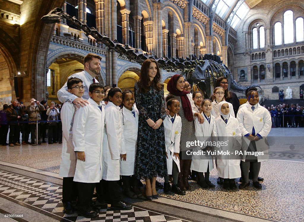 Royal visit to the Natural History Museum