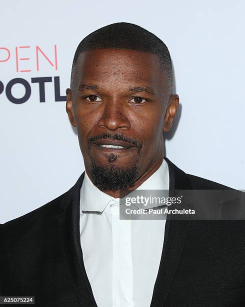 Actor Jamie Foxx attends the 3rd annual Airbnb Open Spotlight on November 19, 2016 in Los Angeles, California.