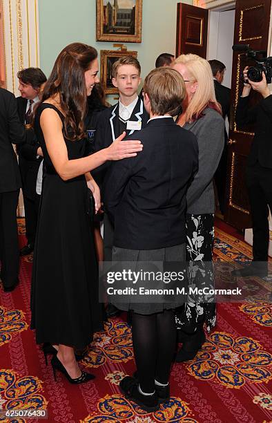 The Duchess of Cambridge attends Place2Be Wellbeing in Schools Awards at Mansion House on November 22, 2016 in London, United Kingdom.