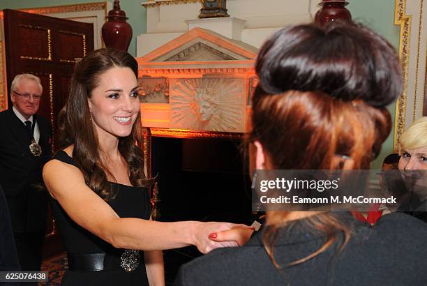 The Duchess of Cambridge attends Place2Be Wellbeing in Schools Awards at Mansion House on November 22, 2016 in London, United Kingdom.