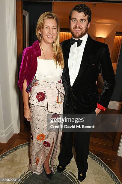 Caroline Rupert and Hickman Bacon attend a VIP dinner to celebrate The Animal Ball 2016 presented by Elephant Family at The Arts Club on November 22,...