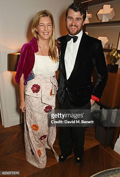Caroline Rupert and Hickman Bacon attend a VIP dinner to celebrate The Animal Ball 2016 presented by Elephant Family at The Arts Club on November 22,...