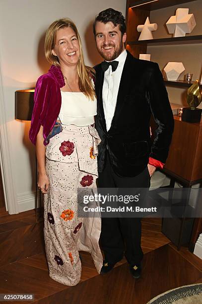 Caroline Rupert and Hickman Bacon attend a VIP dinner to celebrate The Animal Ball 2016 presented by Elephant Family at The Arts Club on November 22,...