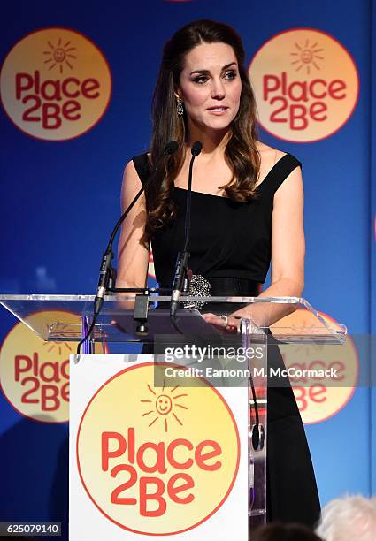 Catherine, Duchess of Cambridge attends Place2Be Wellbeing in Schools Awards at Mansion House on November 22, 2016 in London, United Kingdom.