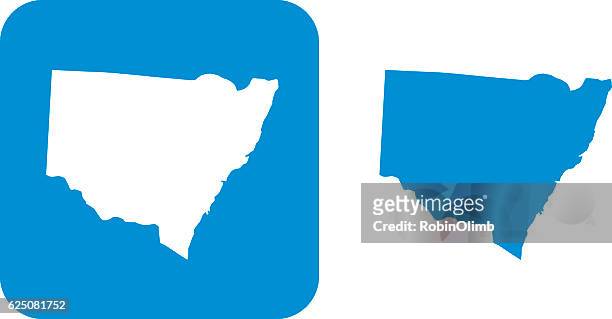 bue new south wales icons - bundesstaat new south wales stock-grafiken, -clipart, -cartoons und -symbole