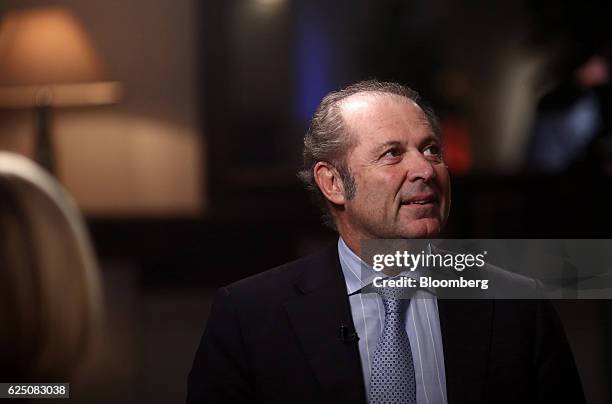Philippe Donnet, chief executive officer of Assicurazioni Generali SpA, pauses during a Bloomberg Television interview in London, U.K., on Tuesday,...