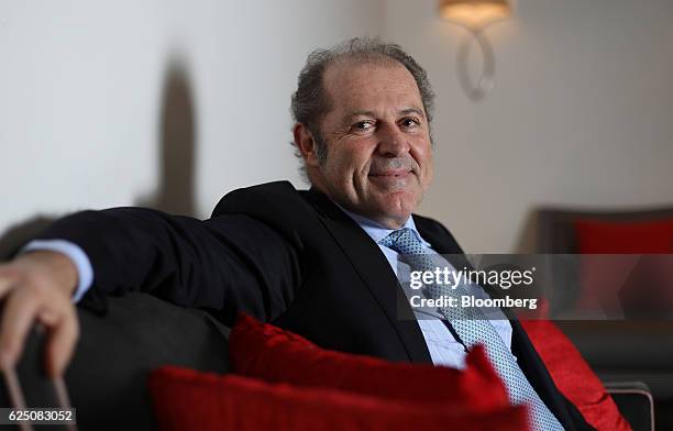 Philippe Donnet, chief executive officer of Assicurazioni Generali SpA, sits for a photograph following a Bloomberg Television interview in London,...