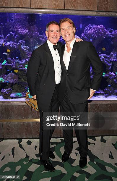 Tim Jefferies and Damian Aspinall attend a VIP dinner to celebrate The Animal Ball 2016 presented by Elephant Family at Sexy Fish on November 22,...