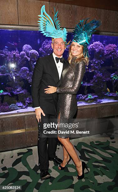 Tim jefferies and Malin Jefferies attend a VIP dinner to celebrate The Animal Ball 2016 presented by Elephant Family at Sexy Fish on November 22,...