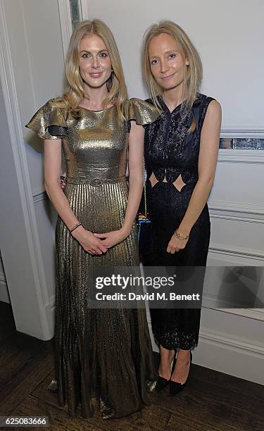 Donna Air and Martha Ward attend The Animal Ball 2016 Presented by Elephant Family - VIP dinner at The Langham Hotel on November 22, 2016 in London,...