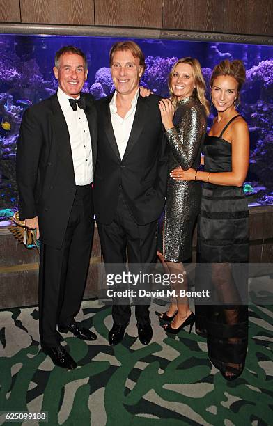 Tim Jefferies, Damian Aspinall, Malin Jefferies and Victoria Fisher attend a VIP dinner to celebrate The Animal Ball 2016 presented by Elephant...