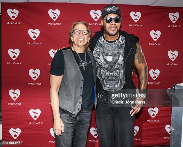 Richie Supa and Flo Rida attend a special event at the Recovery Unplugged Treatment Center for MusiCares on November 22, 2016 in Fort Lauderdale,...