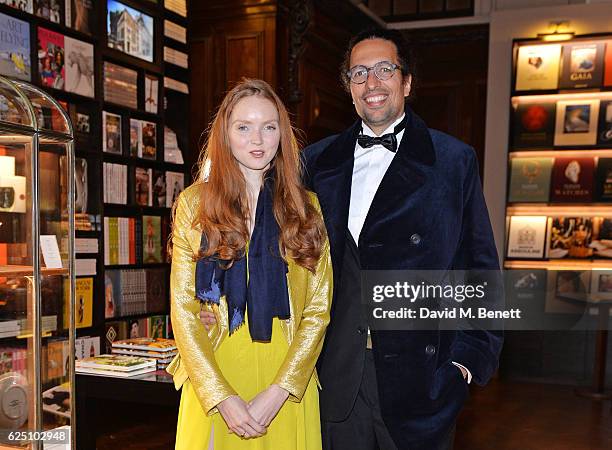 Lily Cole and Kwame Ferreira attend a VIP dinner to celebrate The Animal Ball 2016 presented by Elephant Family at Maison Assouline on November 22,...