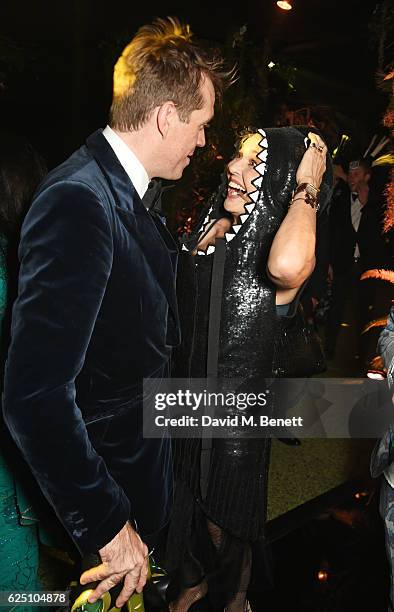 Ben Elliot and Countess Maya von Schoenburg attend The Animal Ball 2016 presented by Elephant Family at Victoria House on November 22, 2016 in...