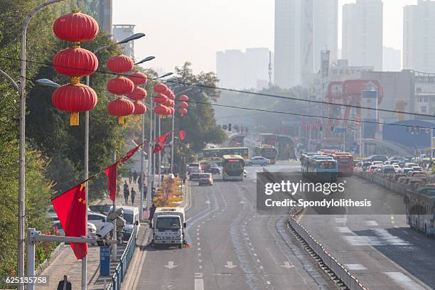 street  view of urumqi,xinjiang, china - historical geopolitical location stock pictures, royalty-free photos & images