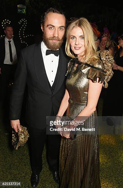 James Middleton and Donna Air attend The Animal Ball 2016 presented by Elephant Family at Victoria House on November 22, 2016 in London, England.