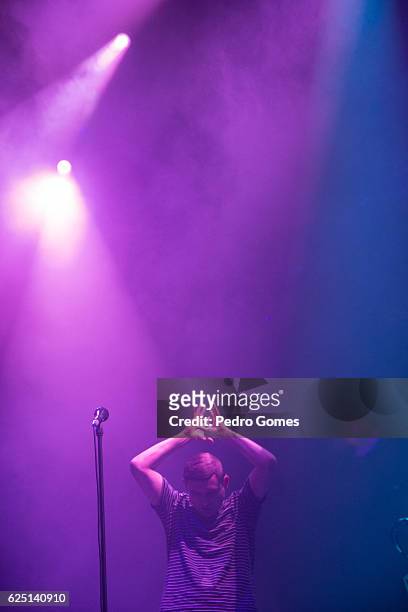 James Graham of The Twilight Sad opens for The Cure at MEO Arena on November 22, 2016 in Lisbon, Portugal.