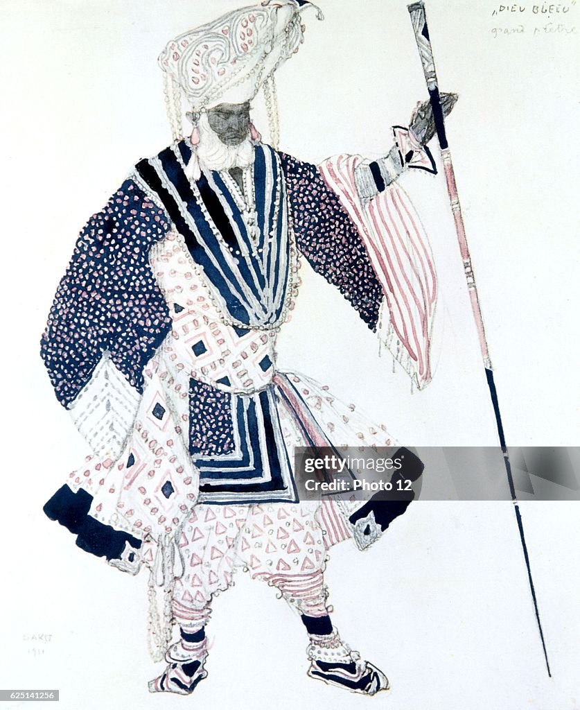 Costume design by Leon Bakst for Soma.