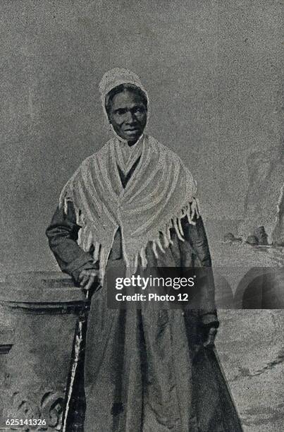 Sojourner Truth, African American abolitionist and champion of women's rights, circa 1865.