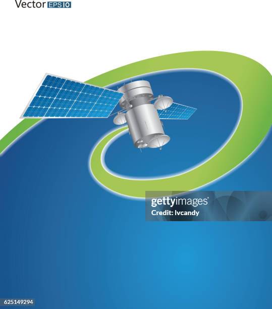 satellite - solar panel pattern stock illustrations