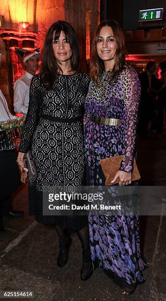 Lisa Bilton and Yasmin Le Bon attend the Save The Children Winter Gala at The Guildhall on November 22, 2016 in London, England.
