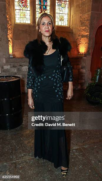 Azzi Glasser attends the Save The Children Winter Gala at The Guildhall on November 22, 2016 in London, England.