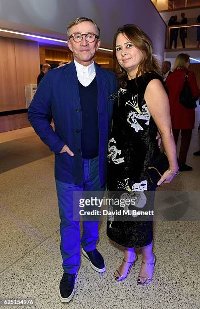Jasper Conran and Alexandra Shulman attends the launch of the new Design Museum co-hosted by Alexandra Shulman, Sir Terence Conran & Deyan Sudjic on...