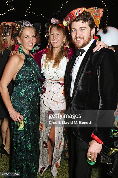 Hanneli Rupert, Caroline Rupert and Hickman Bacon attend The Animal Ball 2016 presented by Elephant Family at Victoria House on November 22, 2016 in...