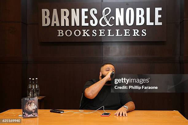 Khaled attends the book signing for "The Keys" at Barnes & Noble at The Grove on November 22, 2016 in Los Angeles, California.