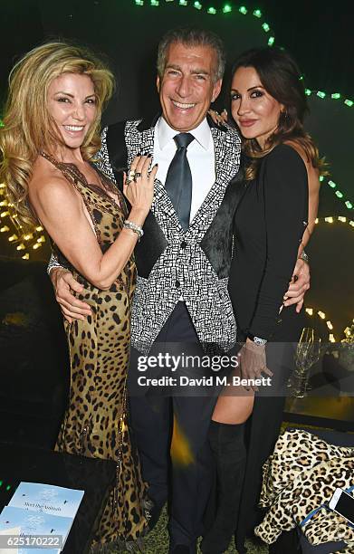 Lisa Tchenguiz, Steve Varsano and Shadi Ritchie attend The Animal Ball 2016 presented by Elephant Family at Victoria House on November 22, 2016 in...