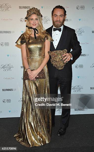 Donna Air and James Middleton attend The Animal Ball 2016 presented by Elephant Family at Victoria House on November 22, 2016 in London, England.