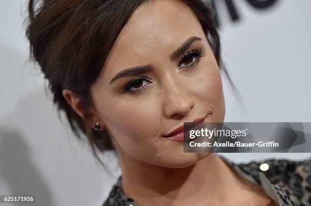 Singer Demi Lovato arrives at Glamour Women of the Year 2016 at NeueHouse Hollywood on November 14, 2016 in Los Angeles, California.