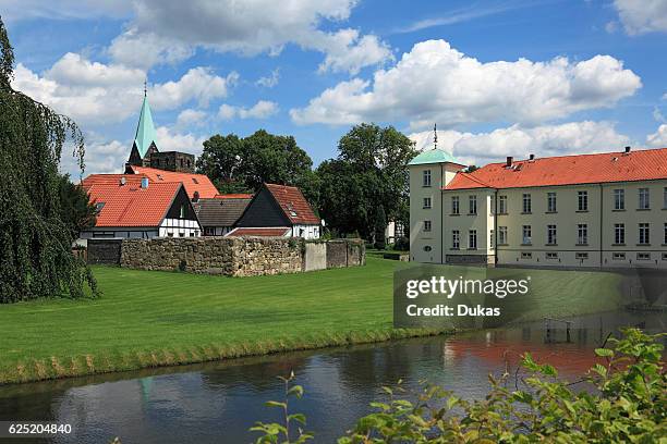 Old village, and castle, in Herten-Westerholt, Ruhr area, North Rhine-Westphalia.