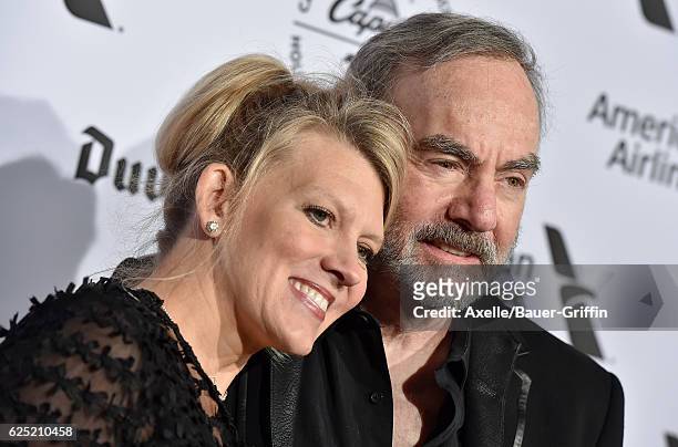 Singer Neil Diamond and wife Katie McNeil attend Capitol Records 75th Anniversary Gala at Capitol Records Tower on November 15, 2016 in Los Angeles,...