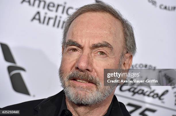 Singer Neil Diamond attends Capitol Records 75th Anniversary Gala at Capitol Records Tower on November 15, 2016 in Los Angeles, California.